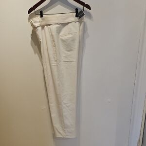 Club Monaco Women's Cream Straight Leg Pants
